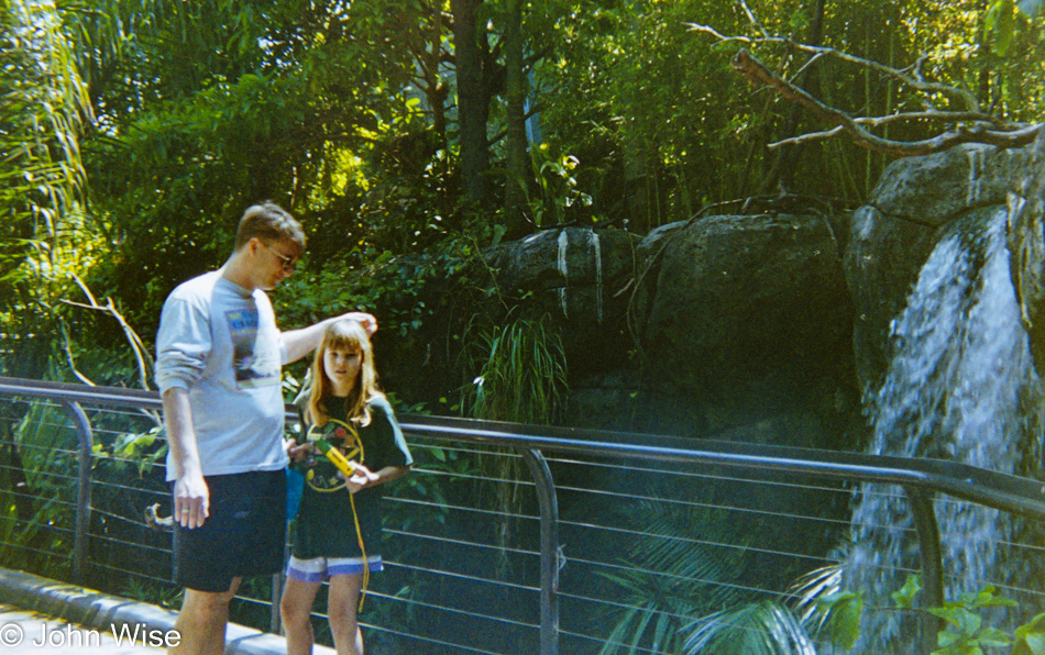 John Wise and Jessica Wise at the San Diego Zoo in California