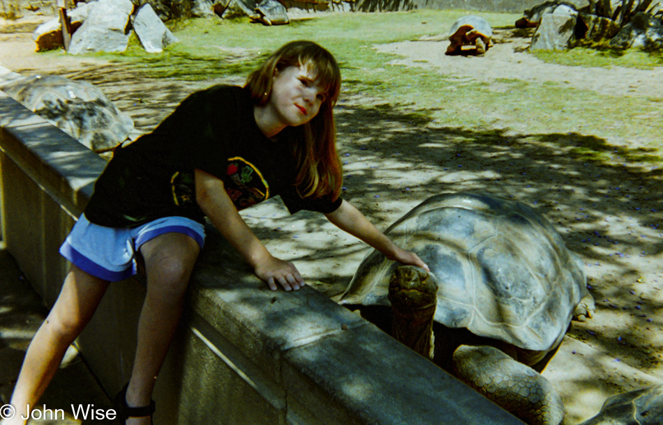 Jessica Wise at the San Diego Zoo in California