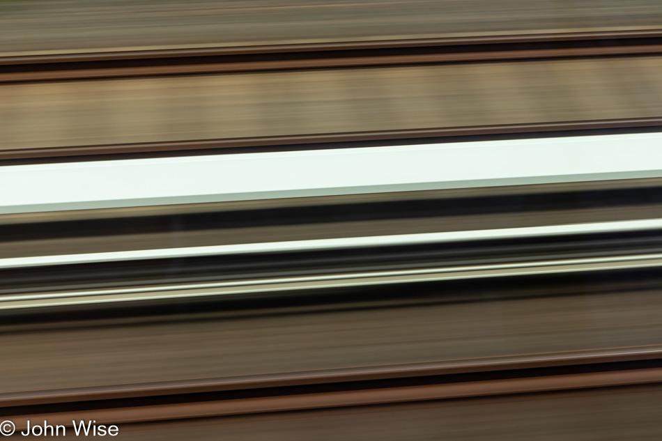 Rail tracks north of Hamburg, Germany