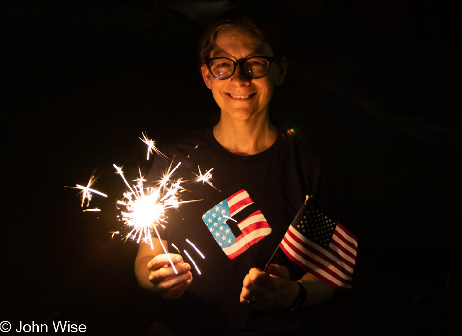 Caroline Wise on the 4th of July in Phoenix, Arizona