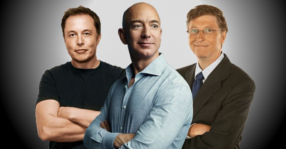 Musk Bezos Gates