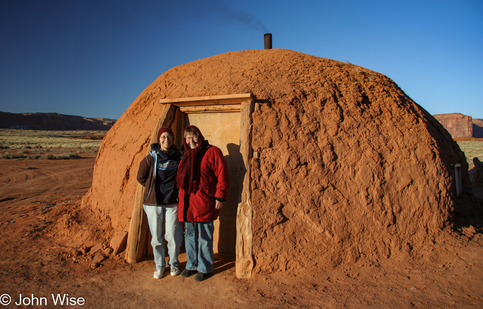 Caroline Wise and Jutta Engelhardt in Monument Valley, Arizona