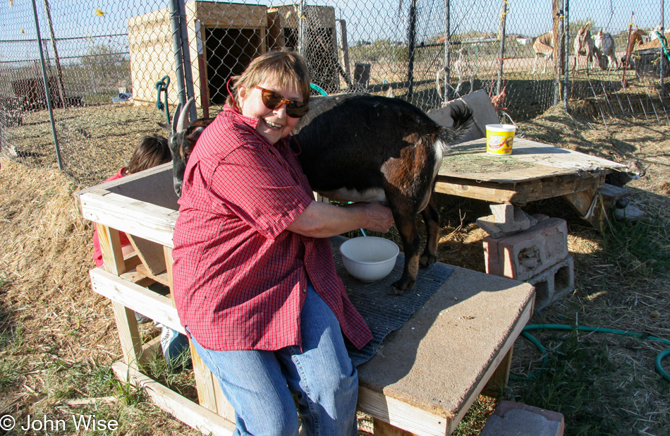 Jutta Engelhardt at Chile Acres in Tonopah, Arizona