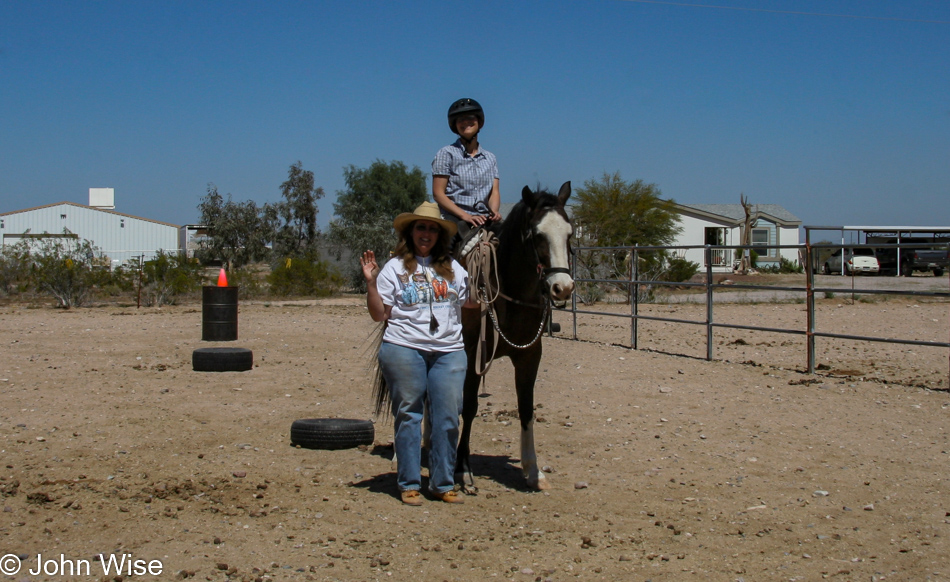 Caroline Wise at Chile Acres in Tonopah, Arizona