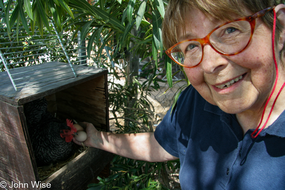 Jutta Engelhardt at Tonopah Rob's Vegetable Farm in Arizona