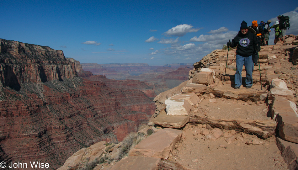 Jutta Engelhardt in the Grand Canyon National Park, Arizona