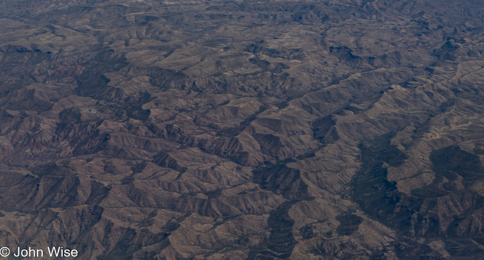 Flying over Mexico