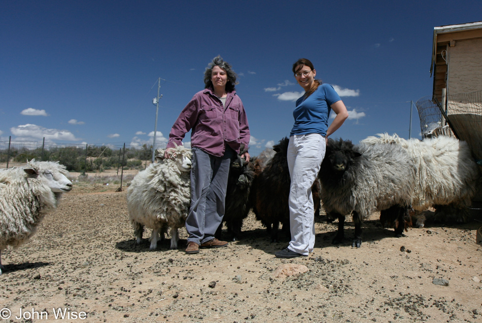 Caroline Wise at the High Castle Craft Farm in Wilhoit, Arizona