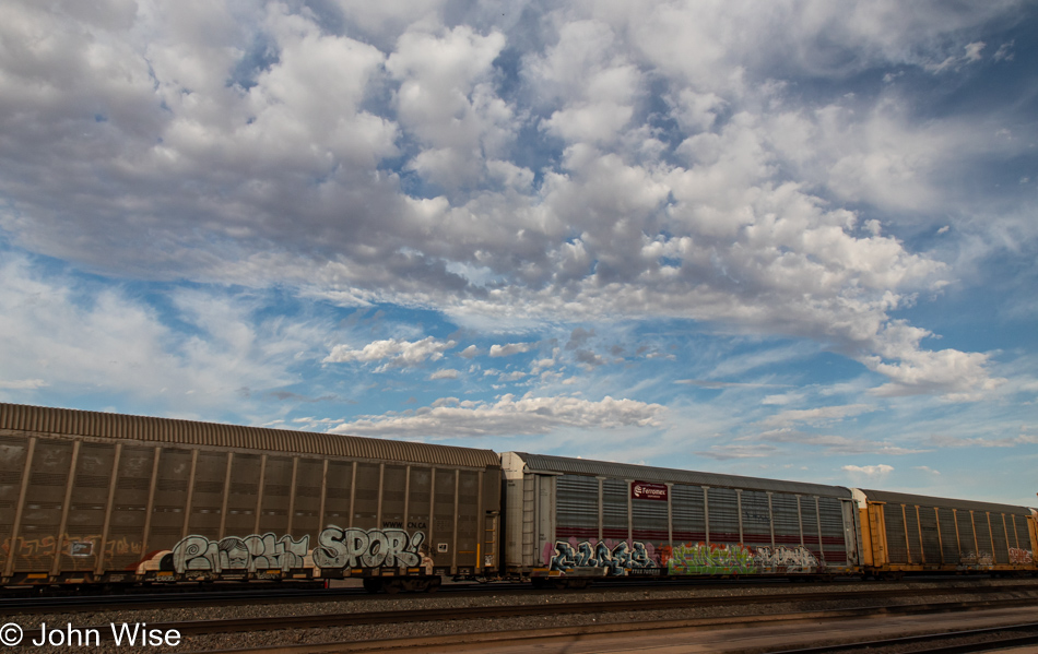 Rail stop in Winslow, Arizona