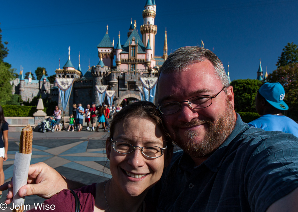 Caroline Wise and John Wise at Disneyland in Anaheim, California