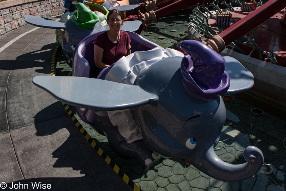 Caroline Wise at Disneyland in Anaheim, California