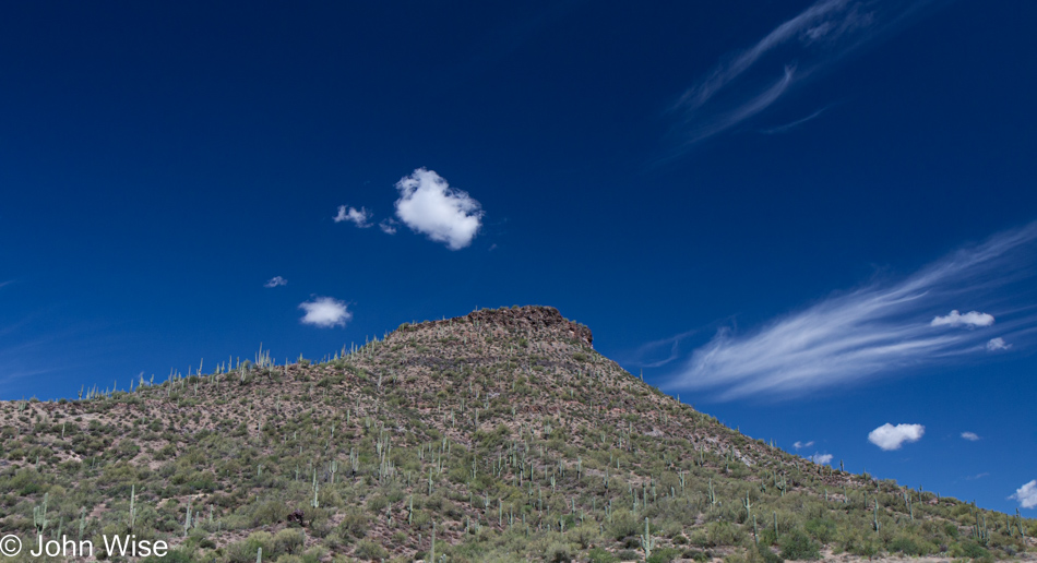 Somewhere north of Fountain Hills on AZ-87 heading towards Payson, Arizona