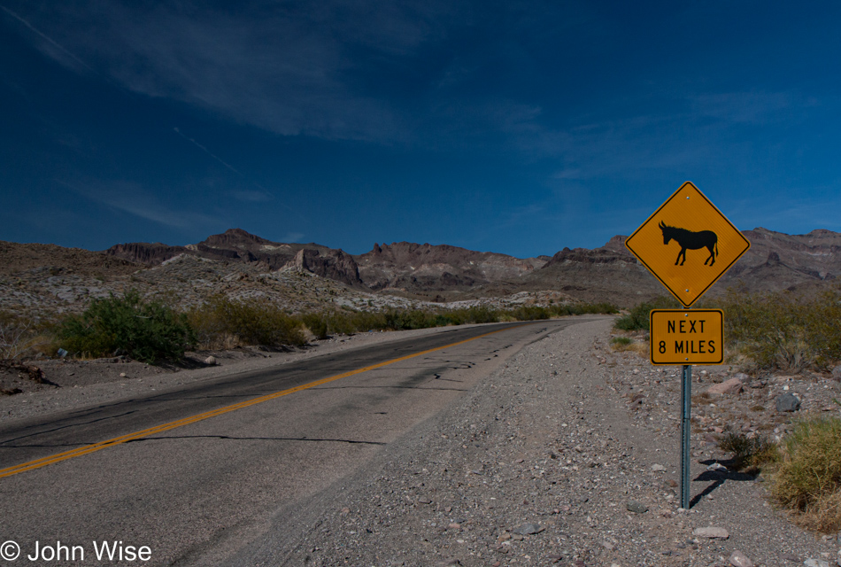 Old Route 66 a.k.a. Oatman Highway in Arizona