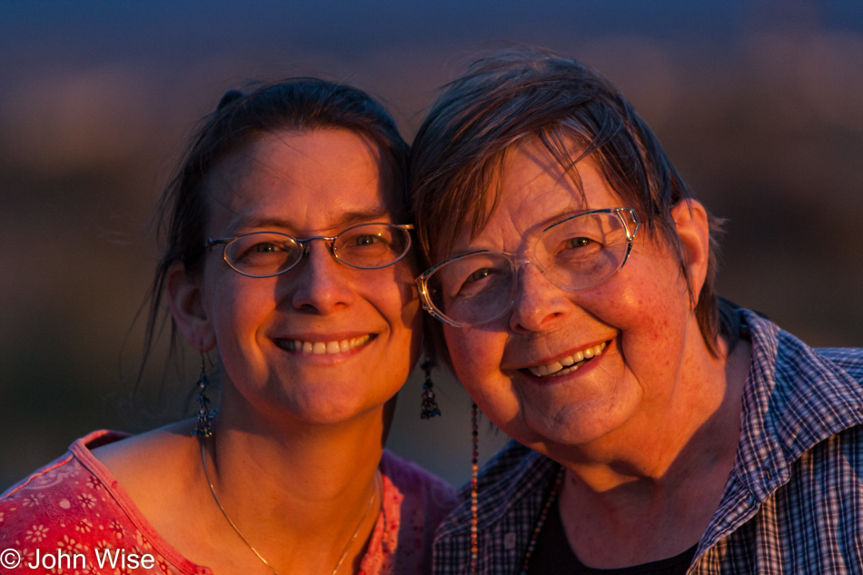 Caroline Wise and Jutta Engelhardt nn Pierce Ferry Road to Meadview, Arizona