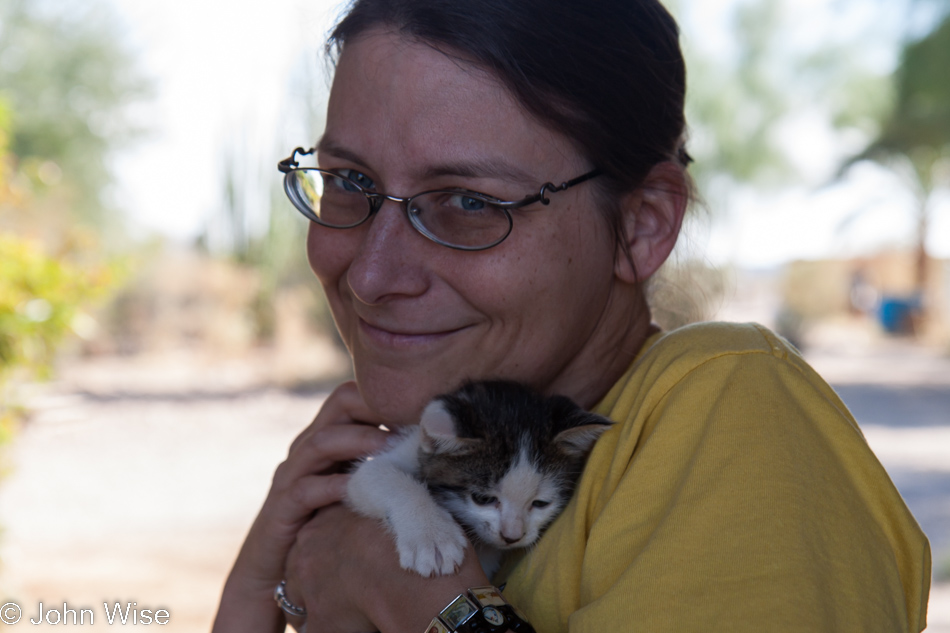 Caroline Wise at Tonopah Rob's Farm in Tonopah, Arizona