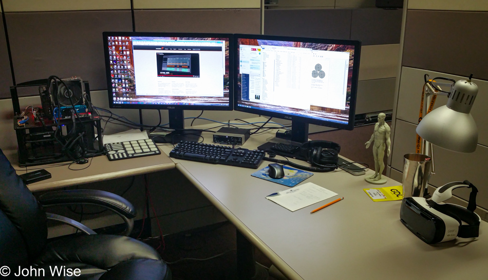 My desk at TimefireVR in Scottsdale, Arizona