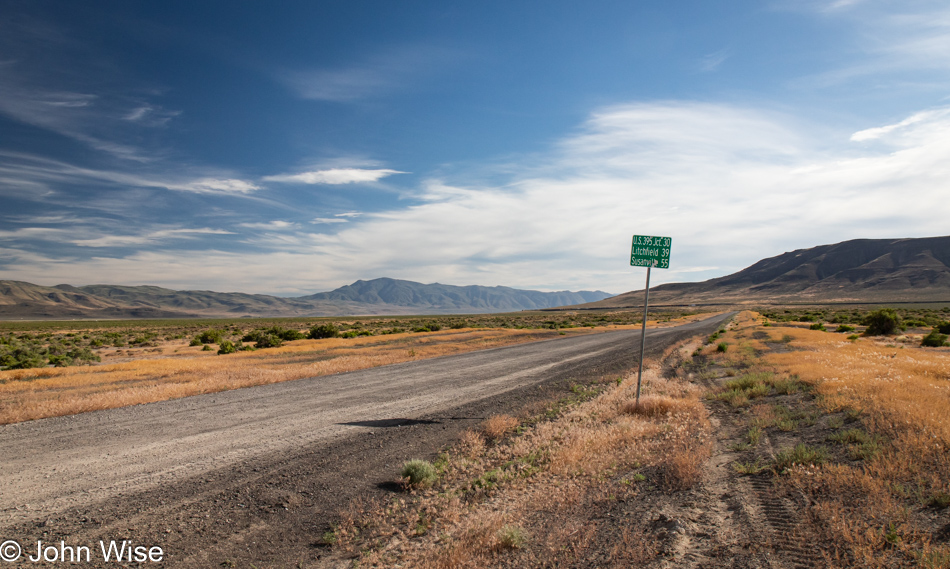 Surprise Valley Road in Sand Pass, Nevada