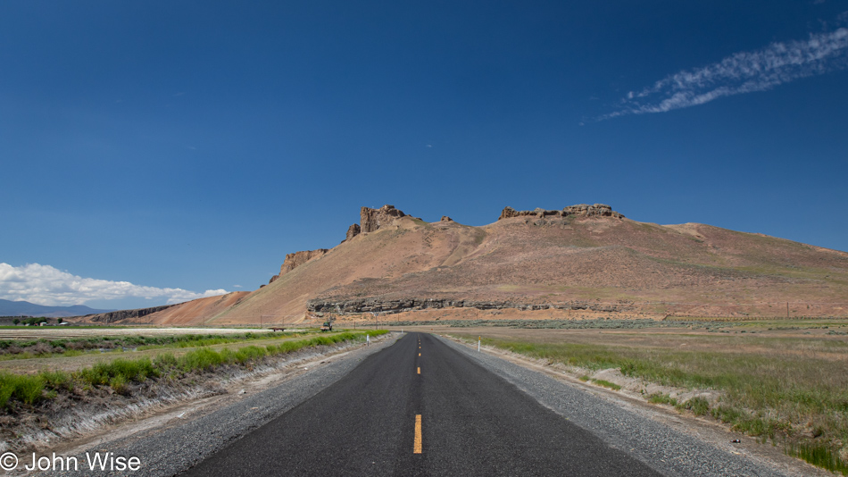 Road to Petroglyph Point in the Lava Beds National Monument in Newell, California