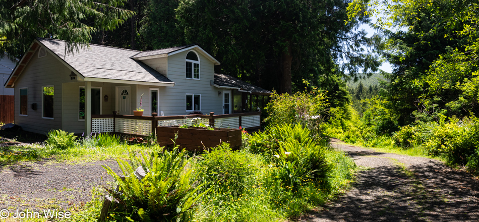 Home we are staying at in Depoe Bay, Oregon