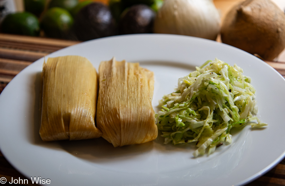 Tamale lunch in Depoe Bay, Oregon