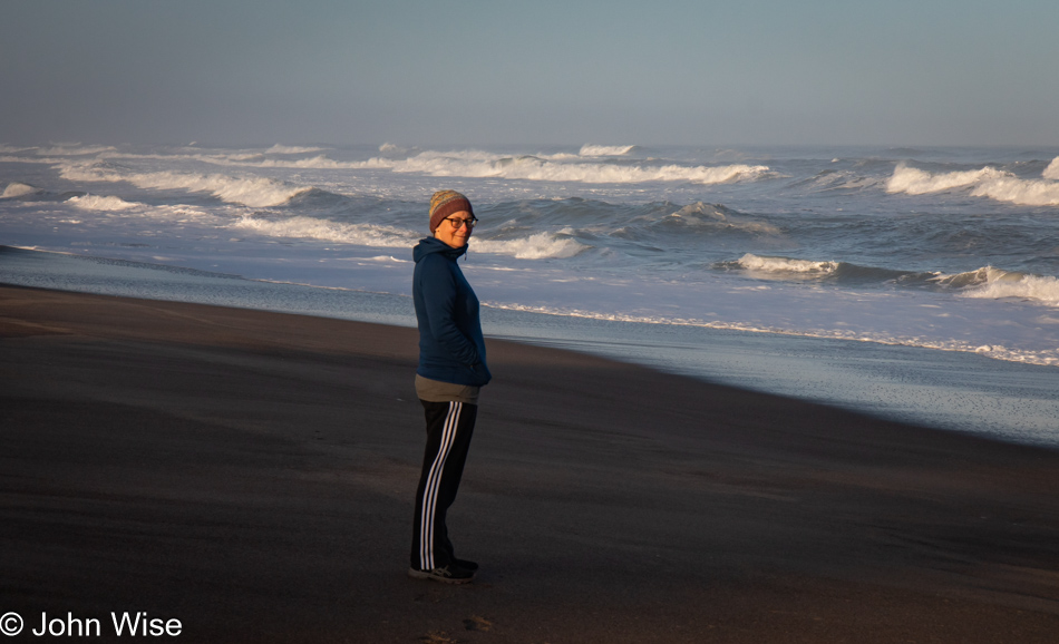 Caroline Wise at Gleneden Beach State Recreation Site in Lincoln Beach, Oregon