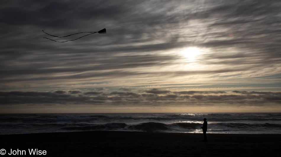 Caroline Wise at Lincoln Beach in Depoe Bay, Oregon