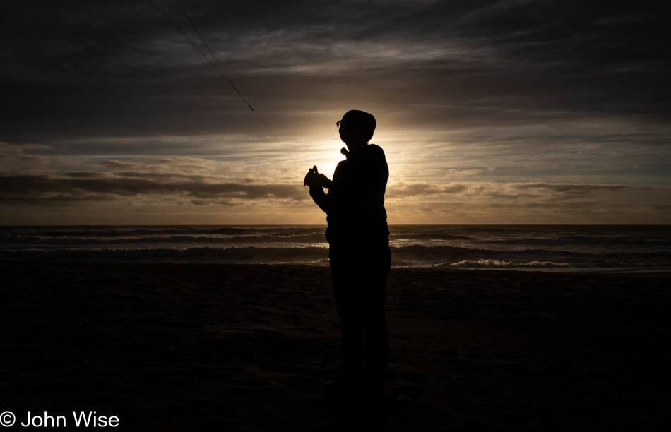 Caroline Wise at Lincoln Beach in Depoe Bay, Oregon