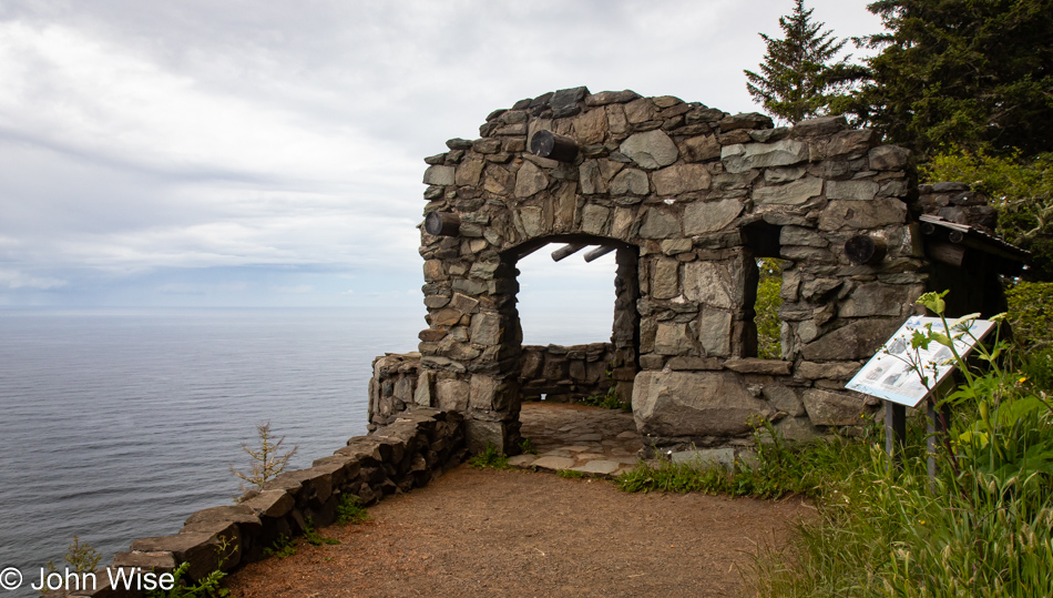 Cape Perpetua Stone Shelter via the Whispering Spruce Trail in Yachats, Oregon