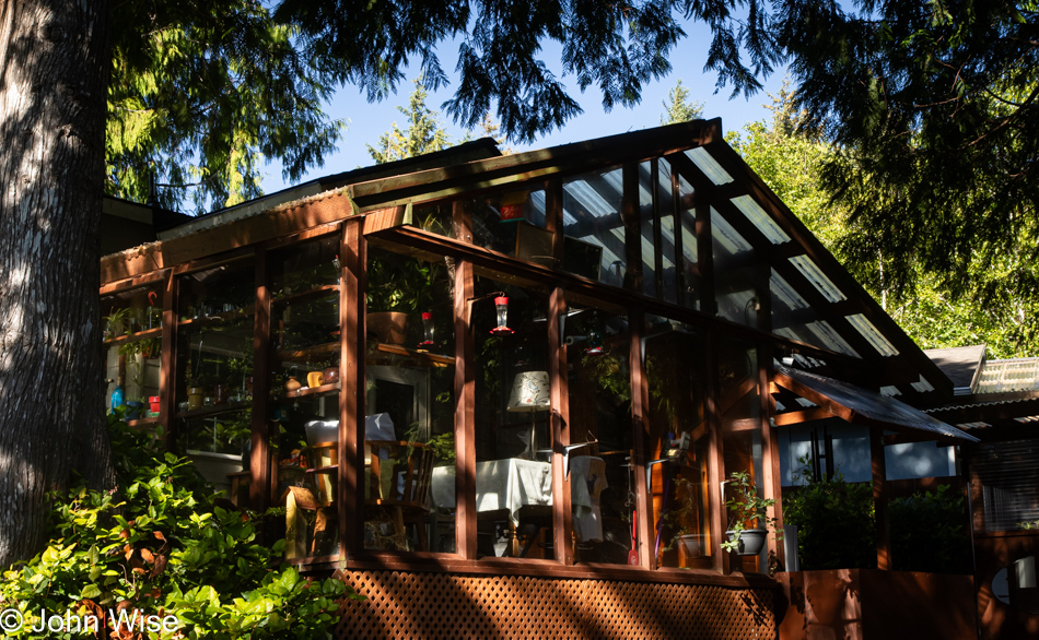 Veranda at house in Depoe Bay, Oregon