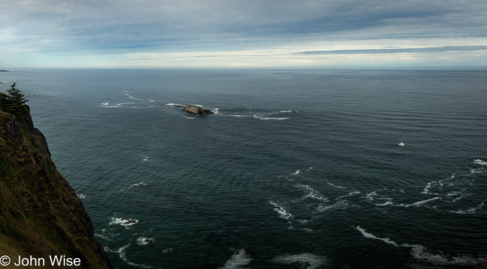 View south from Cape Foulweather in Otter Creek, Oregon