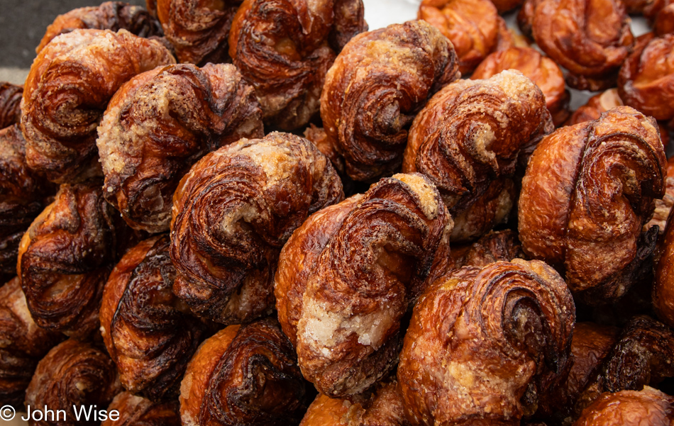 Kouign-amann (Queen Ah-Mon) from How We Roll Bakery at the Newport Farmers Market in Newport, Oregon