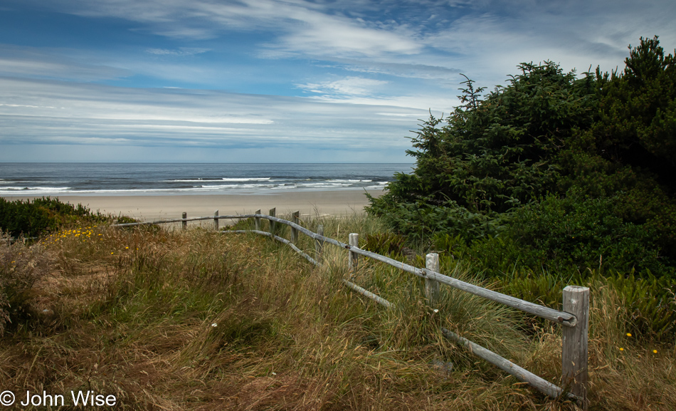 Driftwood State Park in Seal Rock, Oregon