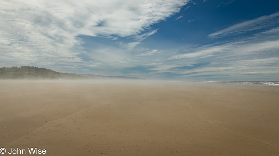 Driftwood State Park in Seal Rock, Oregon