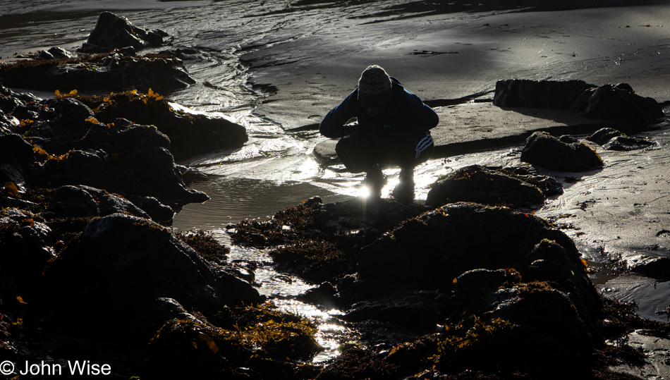 Caroline Wise at North Fogarty Creek Beach in Depoe Bay, Oregon