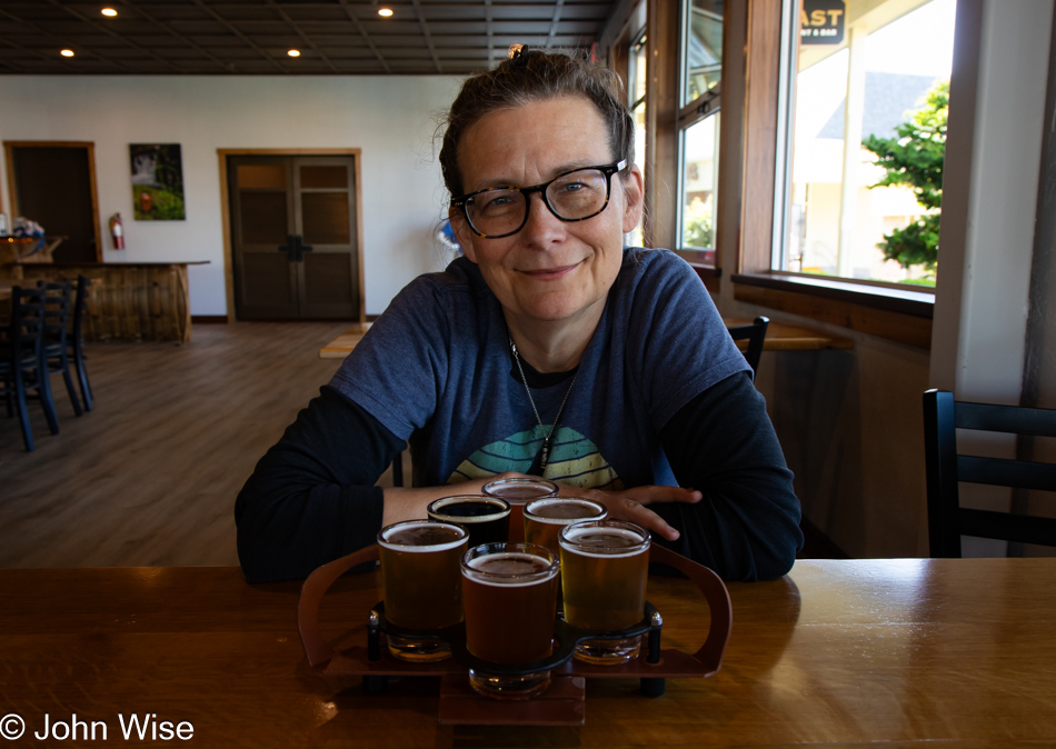 Caroline Wise at Gilgamesh Brewing in Lincoln City, Oregon