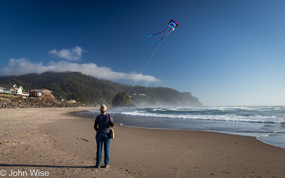 Caroline Wise at Neskowin Beach in Neskowin, Oregon