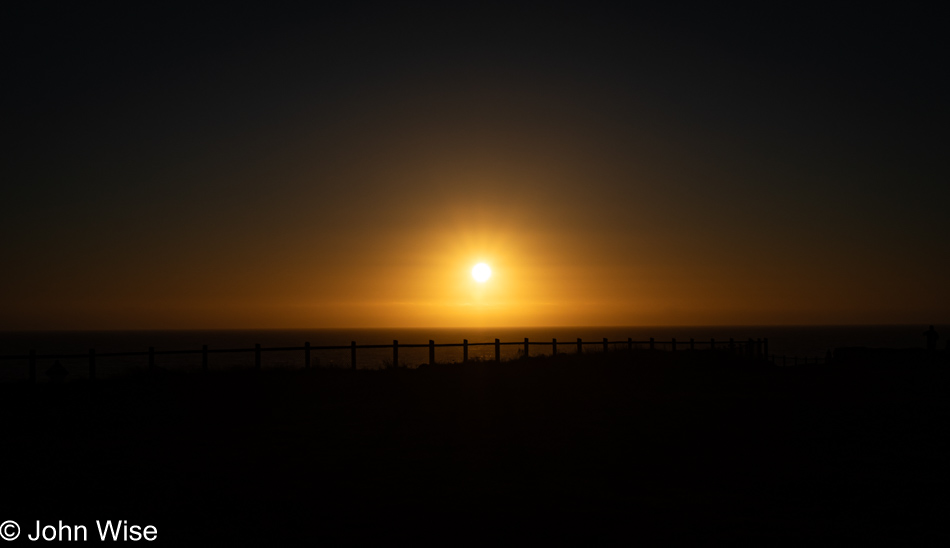 Sunset at Boiler Bay in Depoe Bay, Oregon