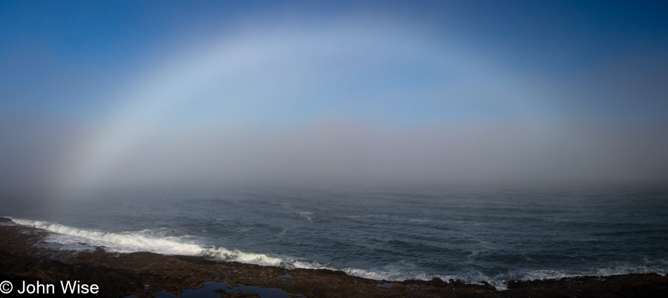 Fogbow at Depoe Bay, Oregon