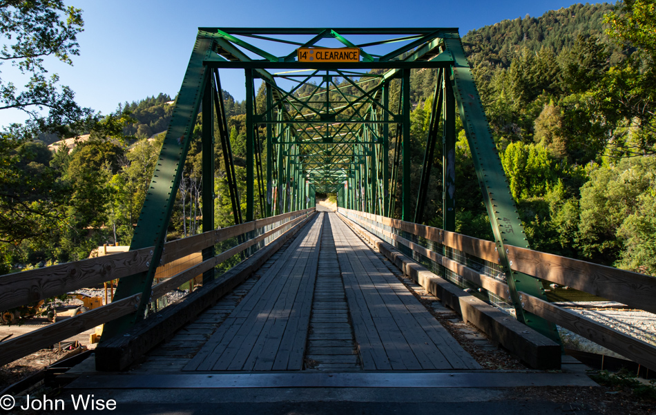 Mattole River Bridge in Honeydew, California