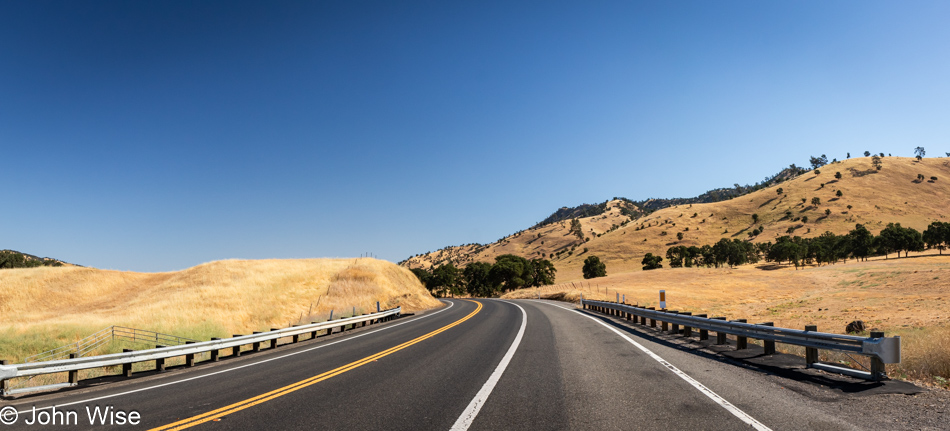 California Route 20 going east in the Central Valley