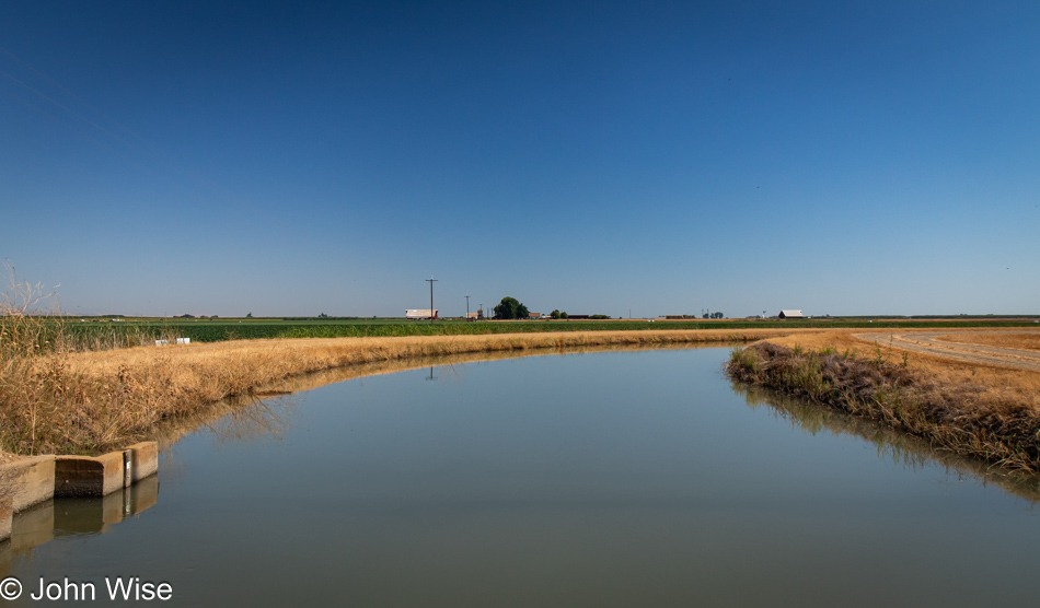 California Route 20 going east in the Central Valley