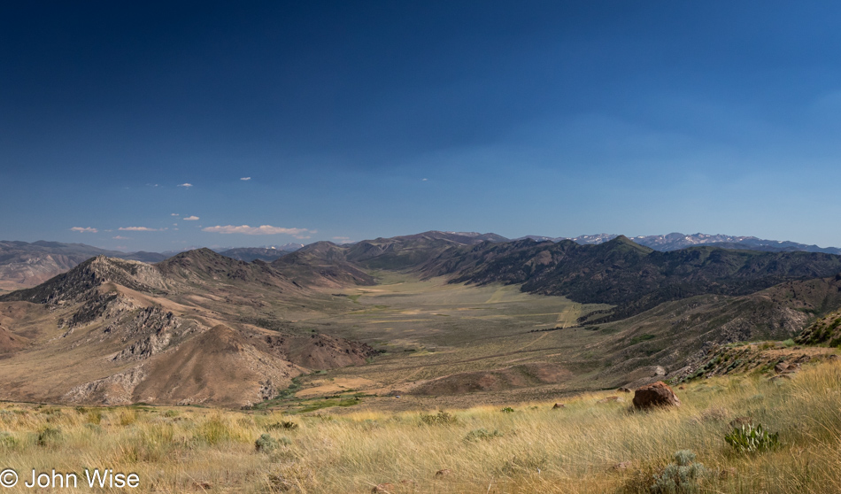 California Route 89 near Topaz, California in the Sierra Nevada Mountains