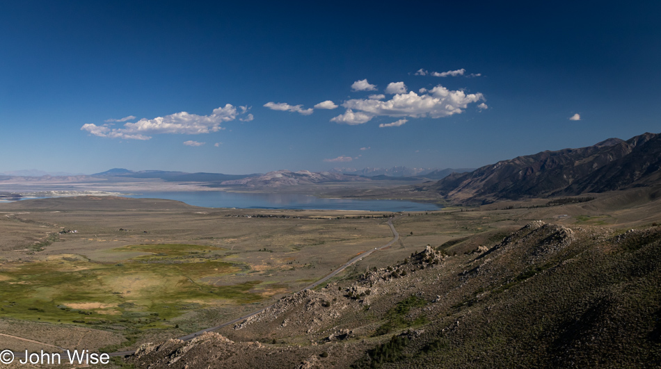 U.S. 395 looking south to Mono Lake in California