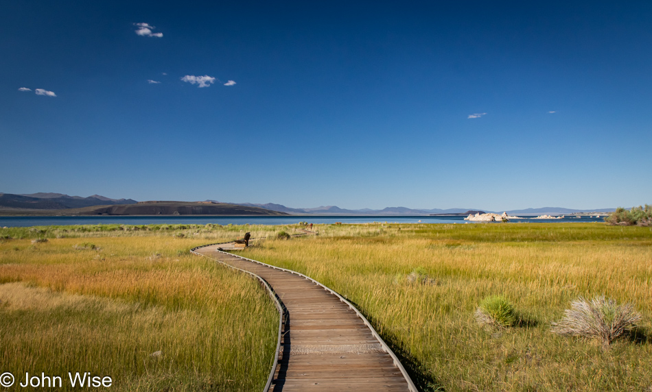 Boardwalk to Mono Lake in Lee Vining, California