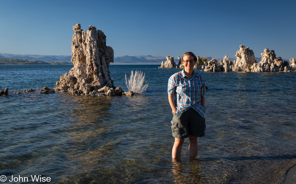 Caroline Wise at Mono Lake Navy Beach Viewpoint in Lee Vining, California