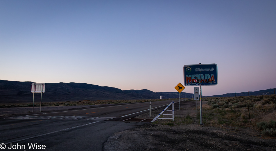 On U.S. Route 6 entering Nevada