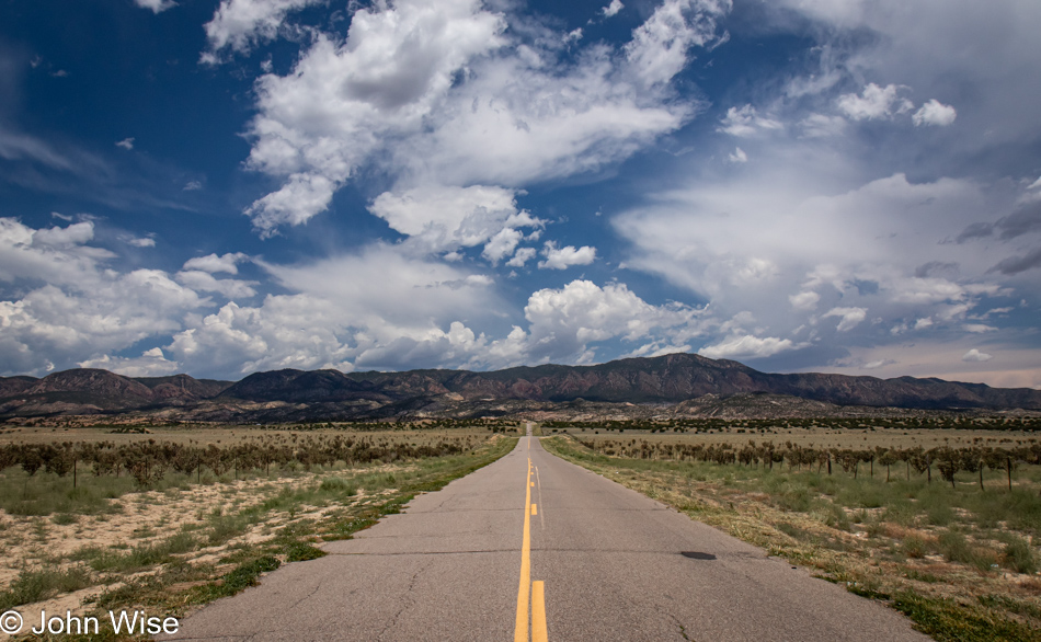 NM Route 279 east of San Luis, New Mexico