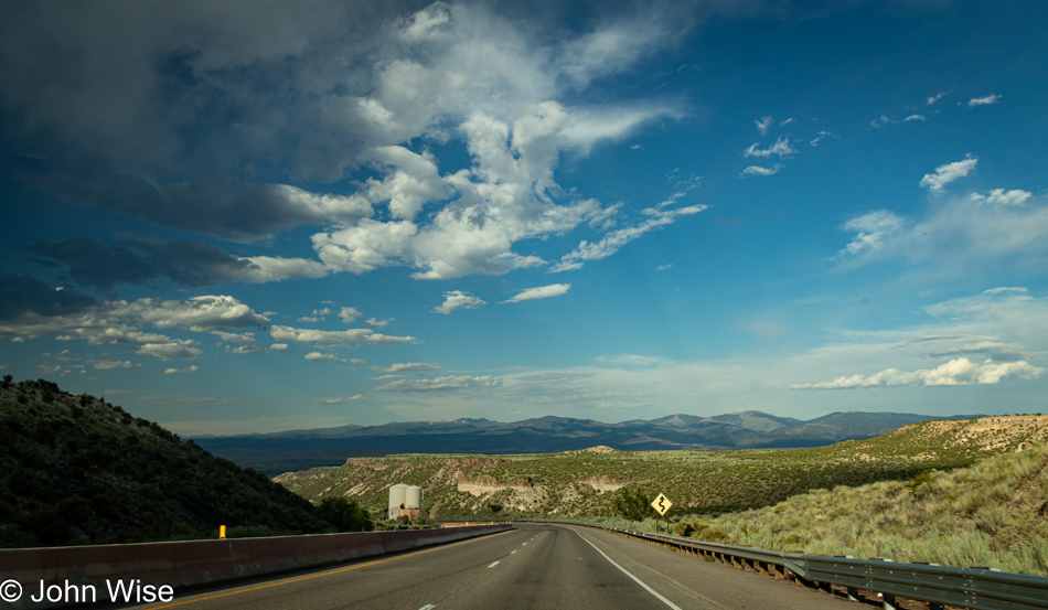 Leaving Los Alamos, New Mexico