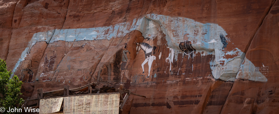 Fading mural in Lupton, Arizona