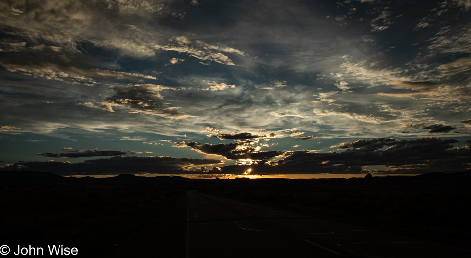 At the Arizona and New Mexico State Lines near Red Valley and Shiprock